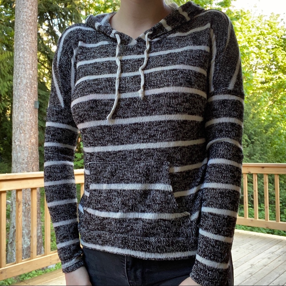striped hoodie